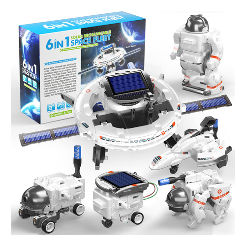 Stem Toys - Kit De Robot Solar 6 En 1 Para Nios, Aprendizaje