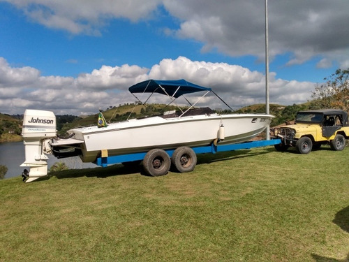 Imagem 4 de 7 de Magnum 28 Ano 1987 Motor Jhonson 250hp V8 Virtual Nautica