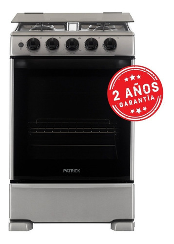 Cocina A Gas 55 Cm Inoxidable Patrick Cp9656i