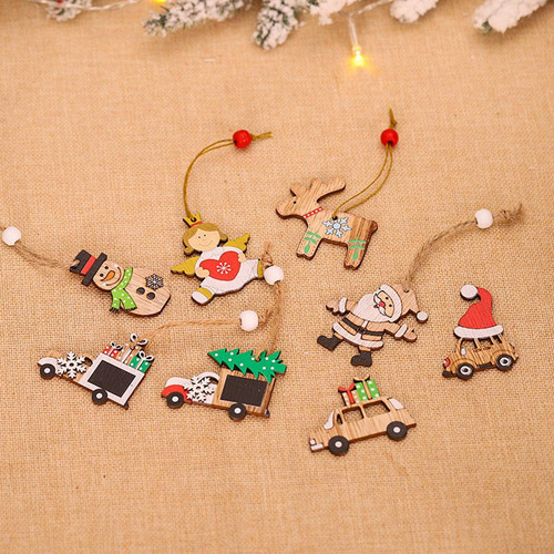 24pcs Navidad Adornos Colgantes Colgantes Decoración Fiesta