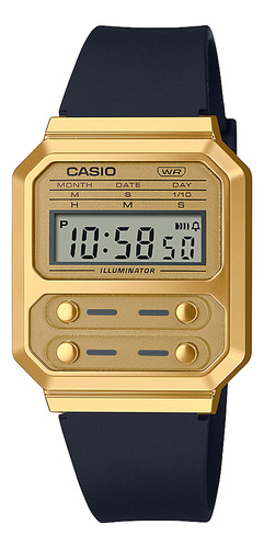 Reloj Casio A100wefg-9a Resina Unisex Dorado