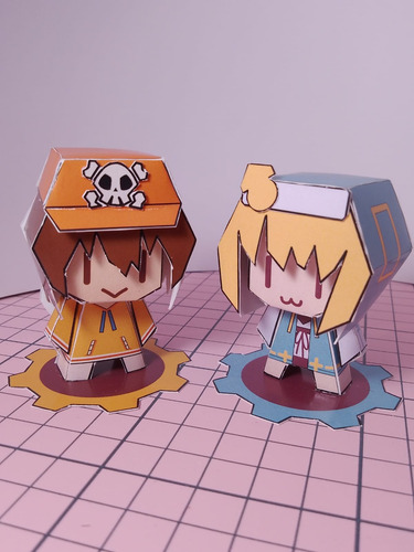 Bridget Y May Guilty Gear - Figura De Papel