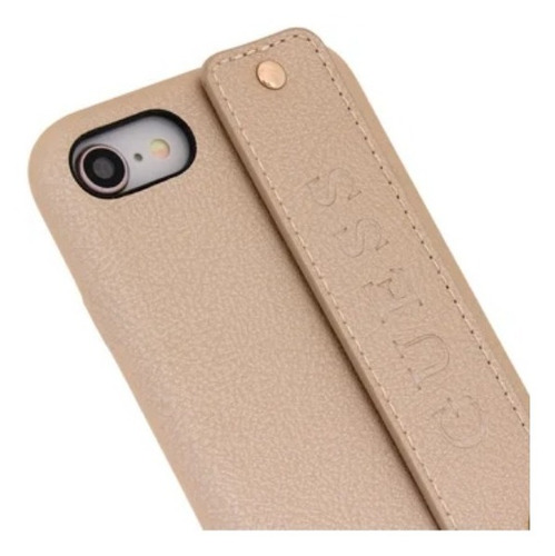 Imagen 1 de 2 de Funda Protector Guess Strap Gold iPhone 7 8