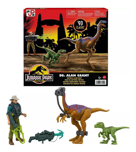 Dinosaurios Y Figura Dr Alan Grant Jurassic Park