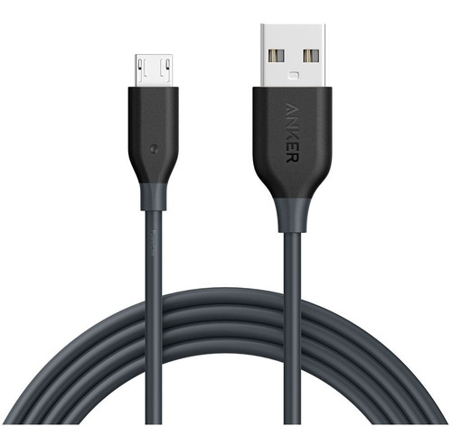 Cable Micro Usb Powerline 1.8m Gris