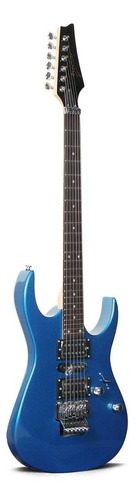 Guitarra eléctrica Deviser L-G5 de aliso metallic blue brillante con diapasón de palo de rosa