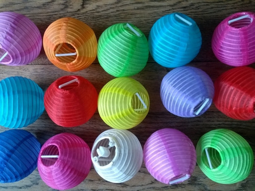 Lote De Globos De Tela Para Lamparitas Chinas