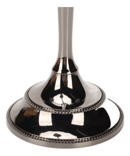 Candelabro Negro De Metal Con 5 Brazos, Elegante, Resistente