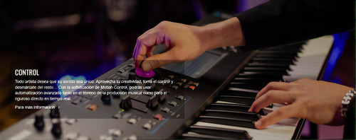 Sintetizador de teclas pesadas Yamaha Modx7+ Plus 76 preto
