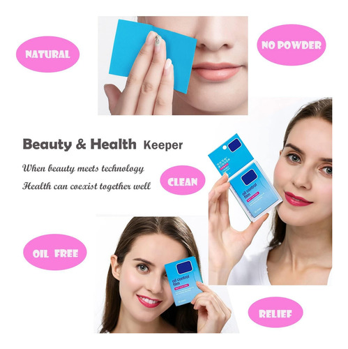 Papeles Secantes De Aceite Comfytouch (300 Hojas) Para Piel