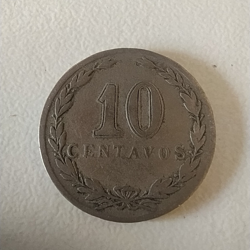 Antigua Moneda Níquel Argentina 10 Centavos 1931 Cj# 119