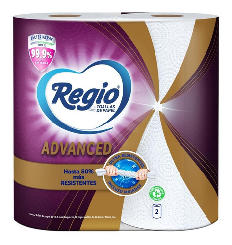 Toallas De Papel Regio Advanced 2 Rollos