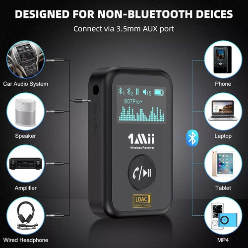 Receptor Inalambrico Bluetooth 1mii B07pro+ Ldac Hi-res
