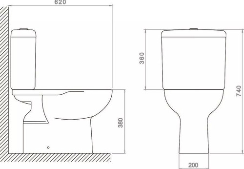 Juego De Baño Pilteta Y Water Deca Con Mochila Modelo Izy Bl