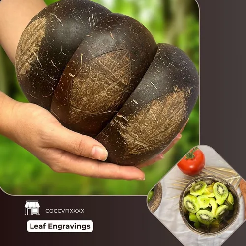 Cocovnxxxx Eco-friendly Coconut Bowl & Spoon Set-hecho A Man