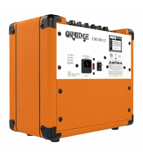 Imagen 3 de 5 de Amplificador Orange Crush 12 Transistor para guitarra de 12W color naranja 220V