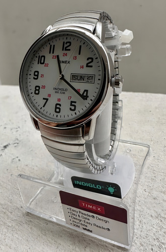 Reloj Pulsera Timex T20461 Para Los Hombres Color de la correa Plateado