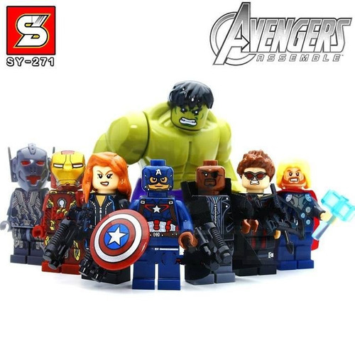 Avengers Era De Ultron - Set Completo X 8 Mini Figuras - S Y