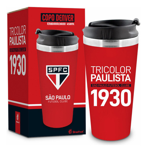 Copo Térmico Emborrachado São Paulo Spfc