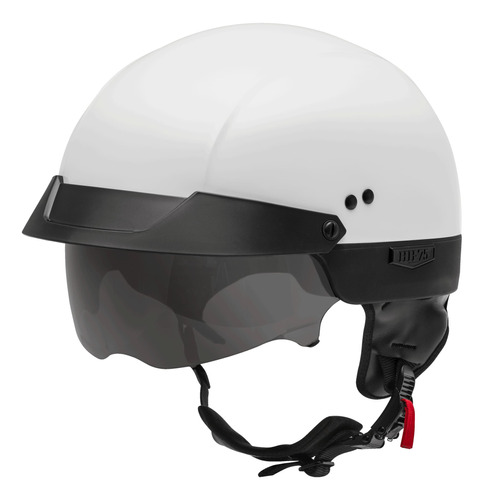 Gmax Hh-75 - Casco De Motocicleta Para Calle (blanco, Median