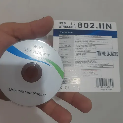 Adaptador Usb A Red Inalámbrico Wifi 11n, Interfaz Usb 2.0