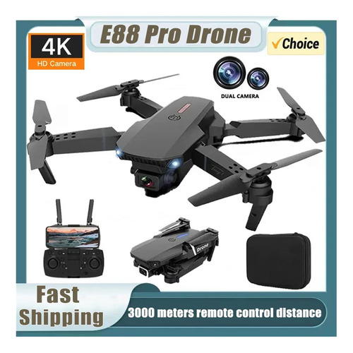 Dron E88pro Rc 4k Profesional Con Gran Angular De 1080p,wifi