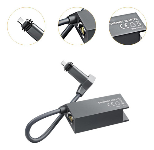 Adaptador De Red De Cable Ethernet Al Adaptador Sturdy Metal