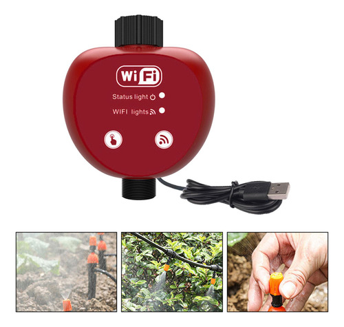 Manguera De Jardín Automática Temporizador De Agua Rojo