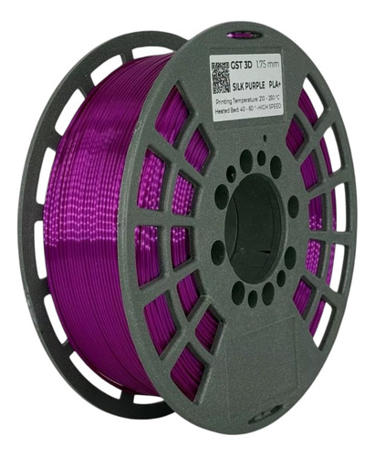 Filamento Pla+ Silk Gst 3d 1kg 1,75mm Purple