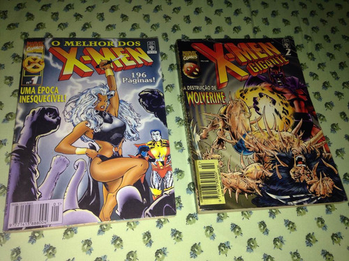 Hq Quadrinhos Manga' X-men Duas Revistas Ed. Abril Anos 90