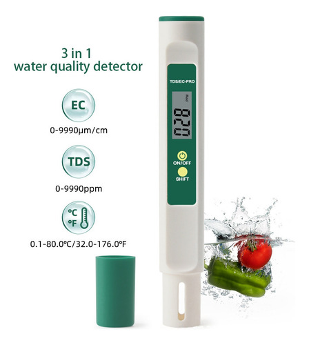 Testador Digital De Água Tds Meter - Medidor De Ppm