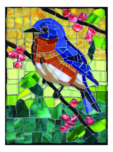 Vidriz Glass Bluebird 1000 Pc Jigsaw Puzzle De Sunsout Inc