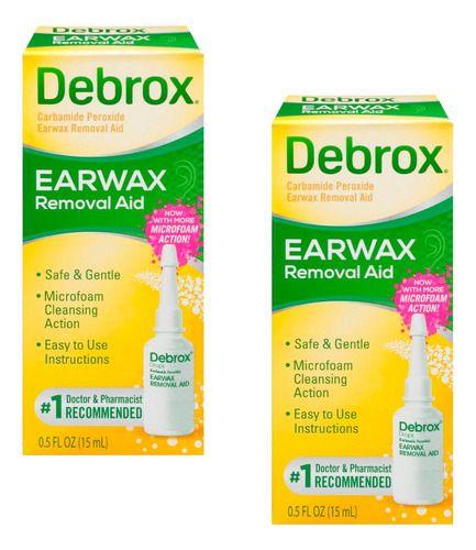 2pack Debrox Earwax Removal Aid Limpiador De Oidos Importado