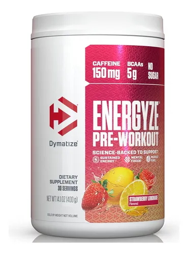 Dymatize Energyze Pre Workout Polvo Para Hombres Y Mujeres