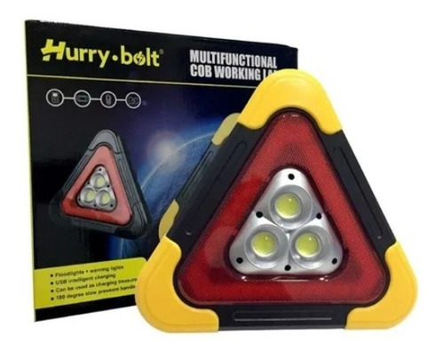 Luz Emergencia Triangulo Led Recargable 3 Luces