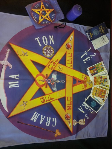 Paño Tetragramaton Tarot Color Violeta