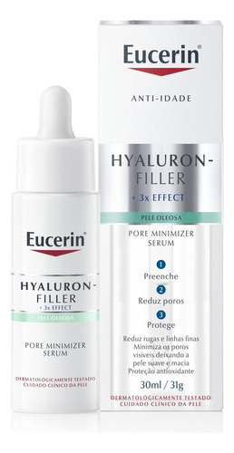 Eucerin Hyaluron-filler Pore Minimizer Sérum Facial 30ml Tipo de pele Todos os tipos de pele, inclusive as oleosas