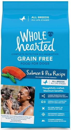 Wholehearted Alimento Natural Perro Grainfree Salmón 11 Kg