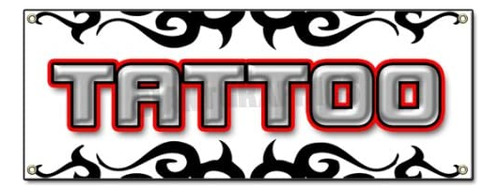 Tattoo 1 Banner Tienda Artista Body Art Pistola