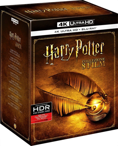 Coleção Harry Potter - 4k Ultra Hd + Blu-ray Box C/ 8 Filmes