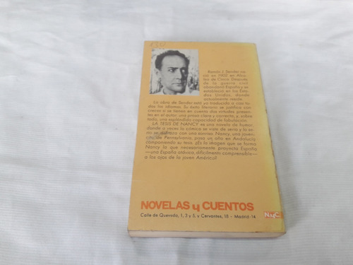 Imagen 2 de 5 de La Tesis De Nancy Ramon J Sender Editorial Novelas Y Cuentos