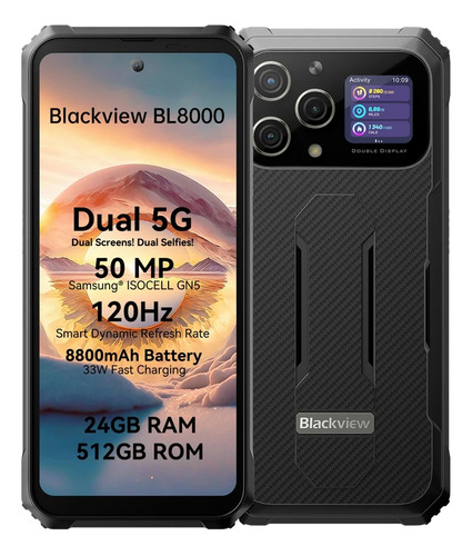 Smartphone Blackview Bl8000 5g 12+12gb Ram 512gb Display 120