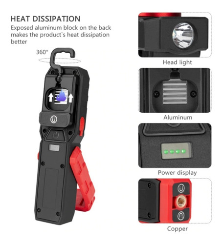 Imagem 5 de 6 de Lanterna Led De Inspeção Detailer Recarregável - Promoção
