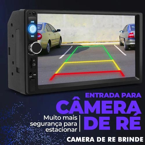 Kit Multimidia Grand Siena Essence Mp5 Automotivo 7 Pol