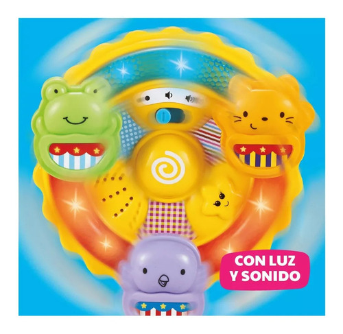 Imagen 5 de 5 de Rueda Animal Juguete Bebe Con Luz Y Sonido Ok Baby Okbb0139