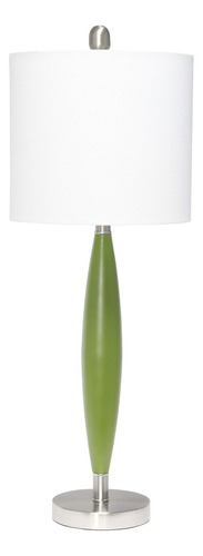 Elegant Designs Lt3308-grn Lámpara De Mesa Con Aguja, Verde