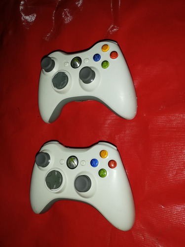 2 Control Para Xbox 360 Inalambricos  Blancos Orig (de Uso) 