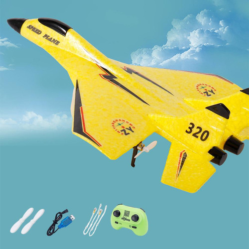 2.4g Avión Rc De 2 Canales, Avión De Espuma, Luz Nocturna