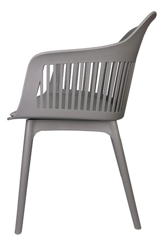 Cadeira Montreal Marcela Assento Estofado Linha Premium Cor Cinza
