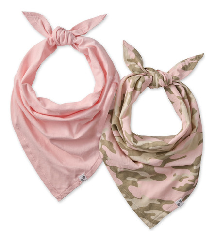 Bandanas De Algodón Orgánico Para Mascotas Camuflaje Rosa